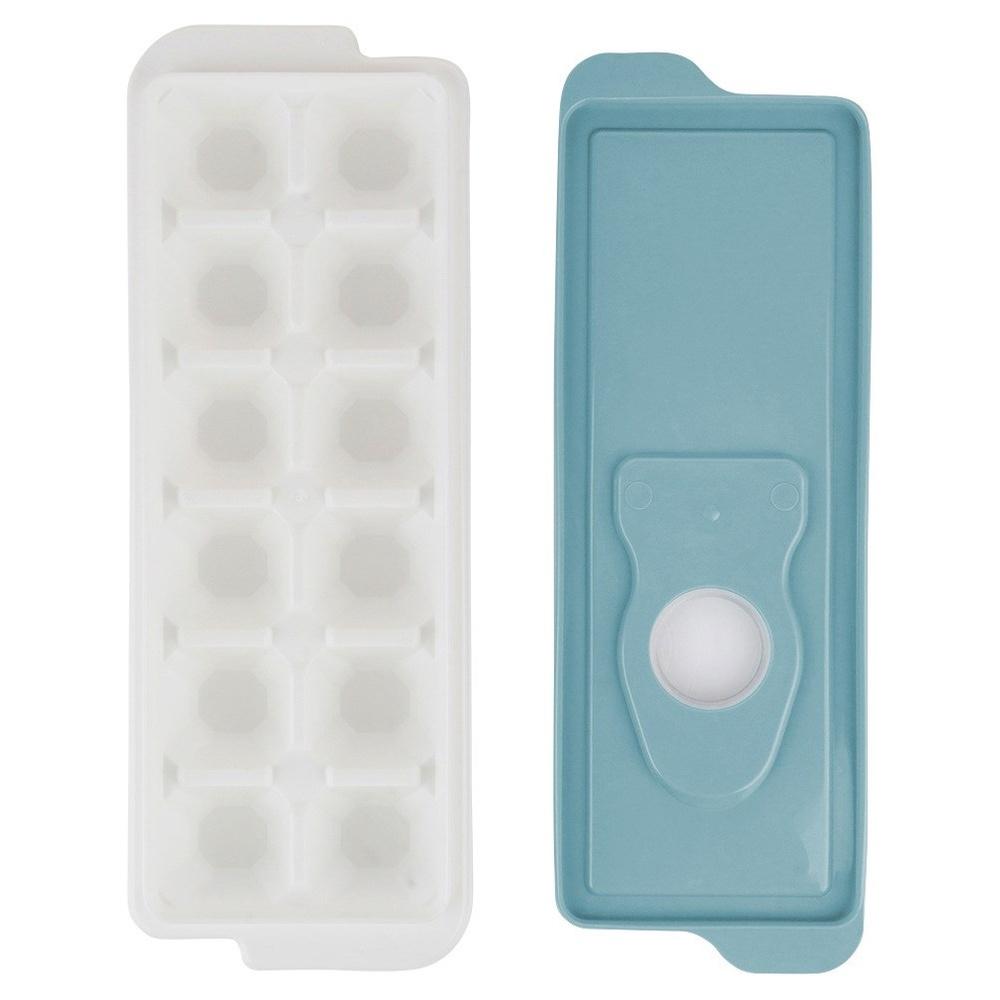 Foremka na Lód Forma Kostki Lodu do Mrożenia Kostek z Pokrywką