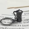 Mini Moka Pot Keychain Pendant Creative Coffee Barista Key Ring Cute Decor for Coffee Lovers Bag Accessory