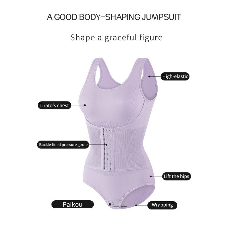 Dame Kroppsformende Midjeinnstrammende Rumpehevende Tettsittende Rumpehevende Ettstykke Korsett Midjeinnstrammende Magekontroll Bodysuit