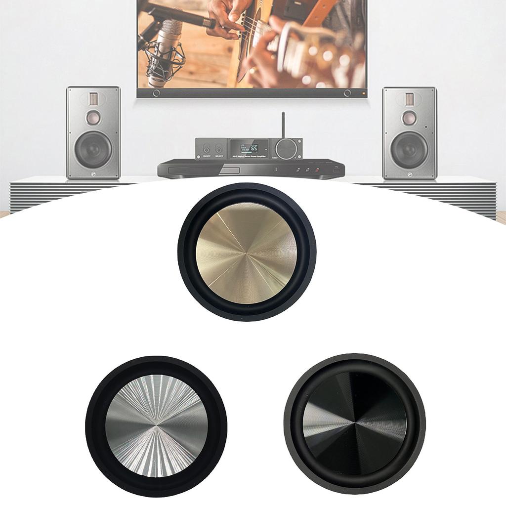 2Pcs Woofers Speaker Passive Radiator 3.54inch Rubber Edges Diaphragm Auxiliary Strengthen Bass Vibration Membranes