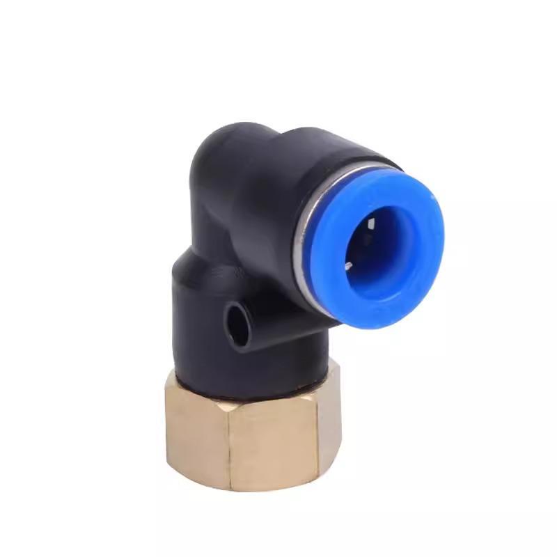 Pneumatischer L-förmiger 90° Luftschlauchverbinder Winkelstück Düse PLF6-01/8-02