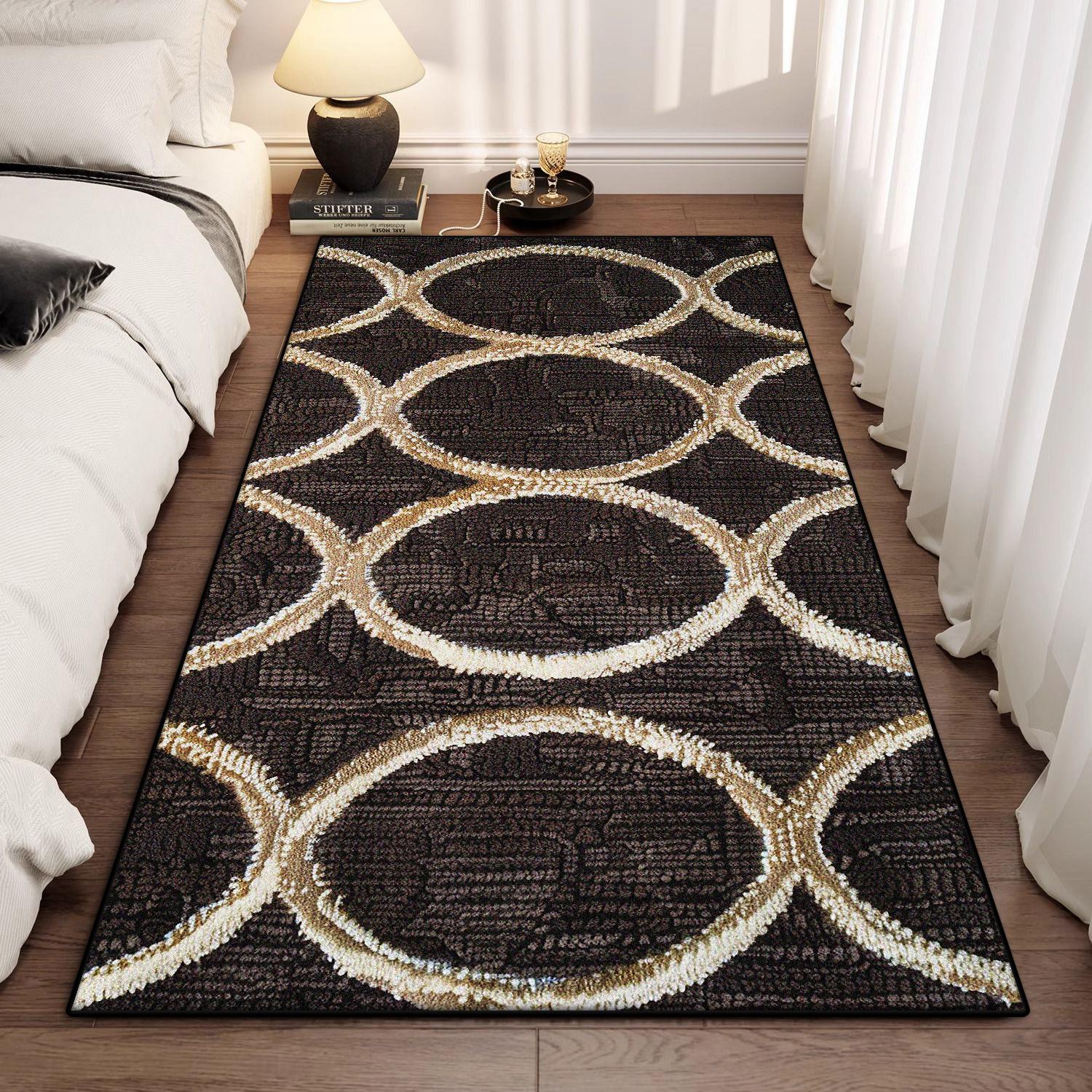 

Современное Нескользящее Украшение Ковер для Спальни Прикроватный Мягкий Легко Чистящийся Коврик для Входной Двери Безворсовый Большой Ковер для Гостиной Настраиваемый 160*200cm