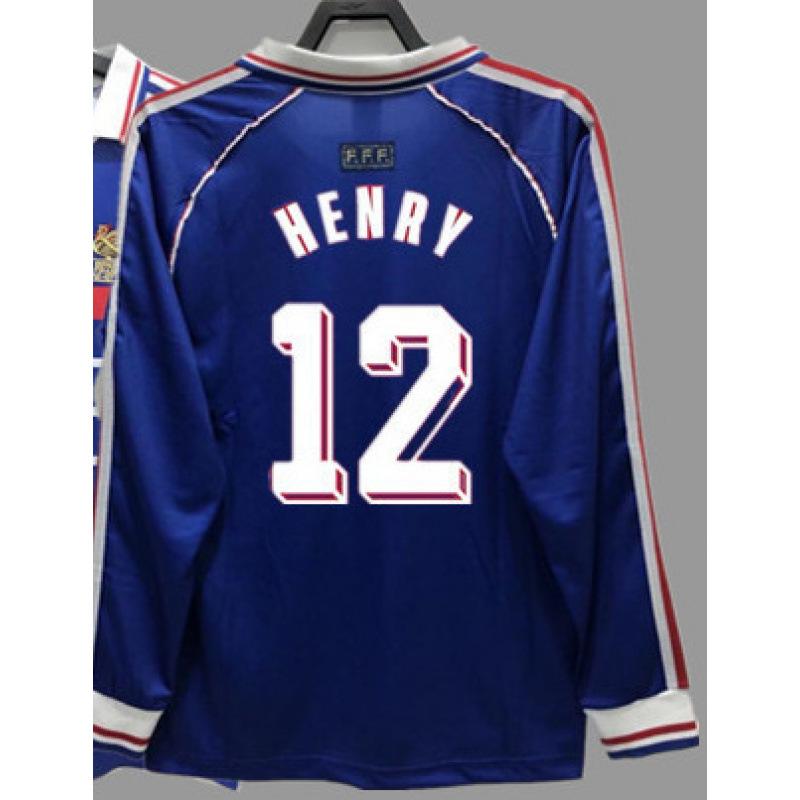 Vintage Jersey Classic Football Jersey National Team Jersey Zidane Henry Mbappe Cantona Ribery Jersey