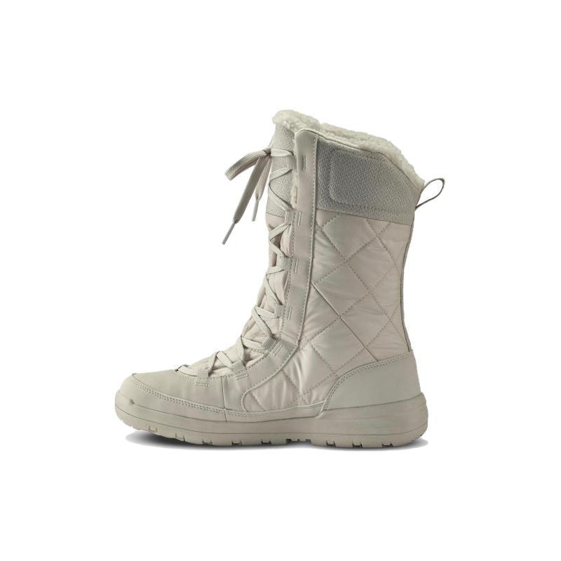 

DECATHLON QUECHUA SH500 Удобные и простые треккинговые ботинки на шнуровке с нескользящей подошвой, водонепроницаемые и теплые, высокие, женские, бело-серые. 36