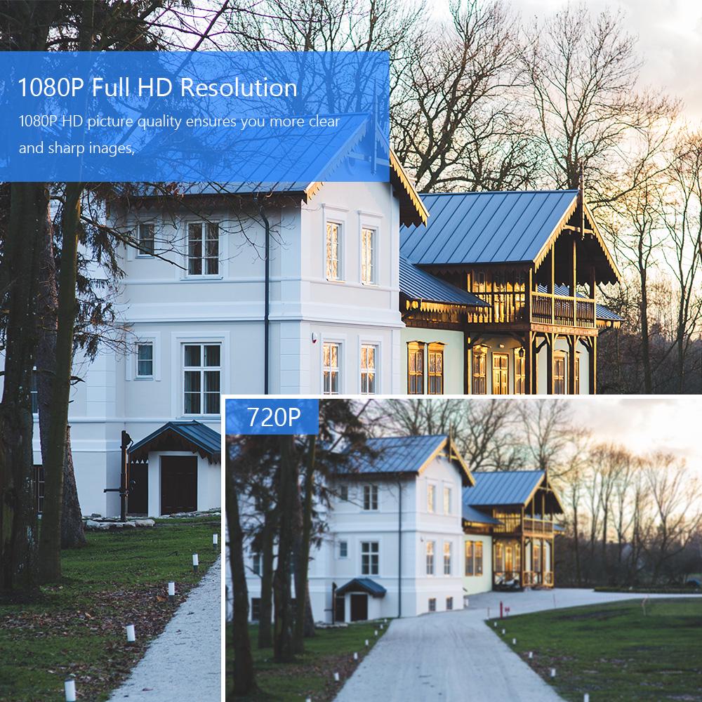Cameră de securitate analogică 1080P pentru exterior IP66 Cameră de supraveghere CCTV impermeabilă încorporată 24 buc