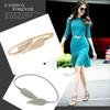 New Fashion Ladies Elastic Chain Waist Chain Decorative Tree Leaf Buckle Women's Belt Wholesale