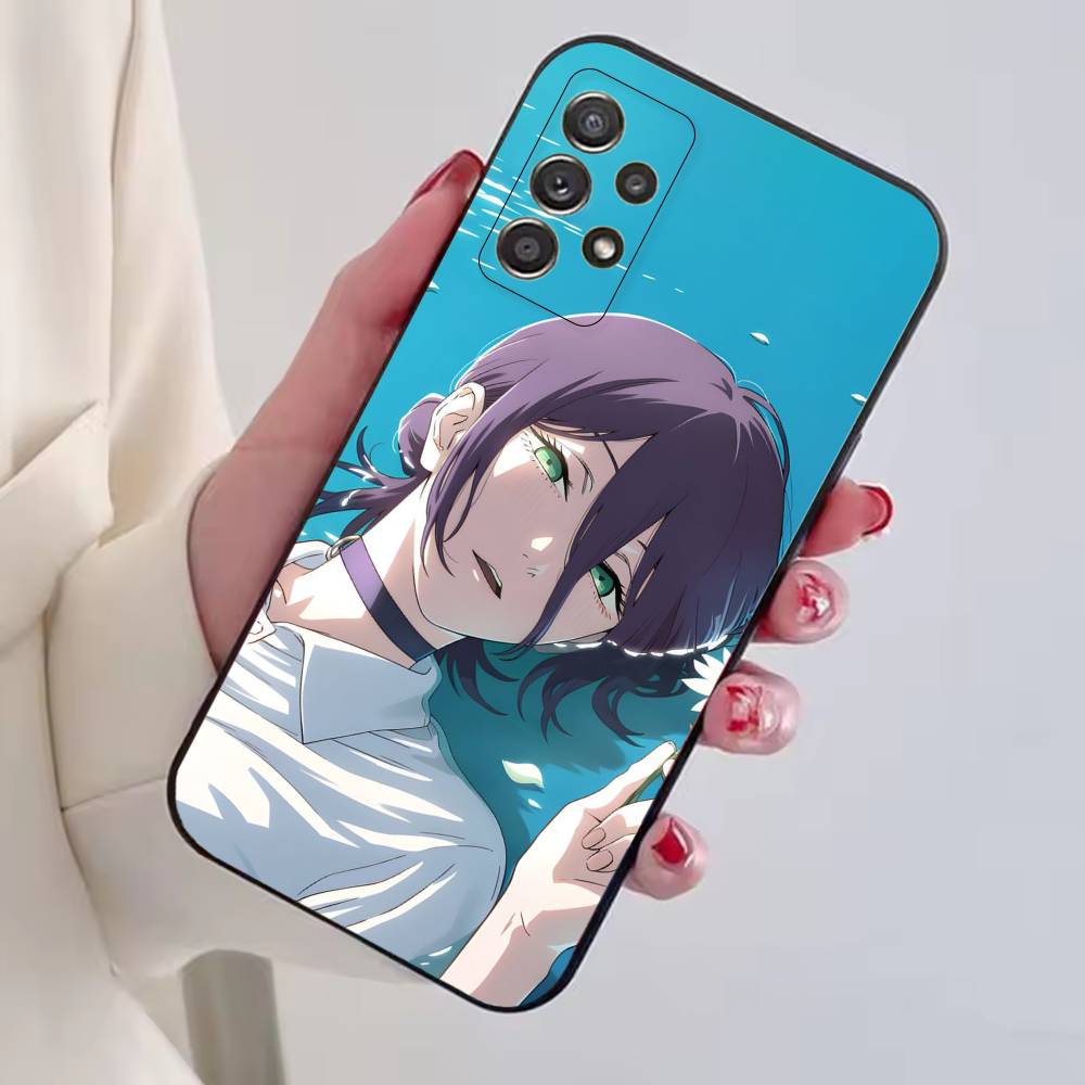 Cool Anime Girl R-Reze Phone Case For Samsung S25,S24,S21,S22,S23,S30,Ultra,S20,Plus,Fe,Lite,Note,10,Black Cover