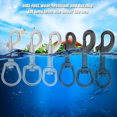 116 Stainless Steel Single Head Hook Swivel Eye Snap Diving Accessory Diving Hook Diving Hook Stainless Steel Hook