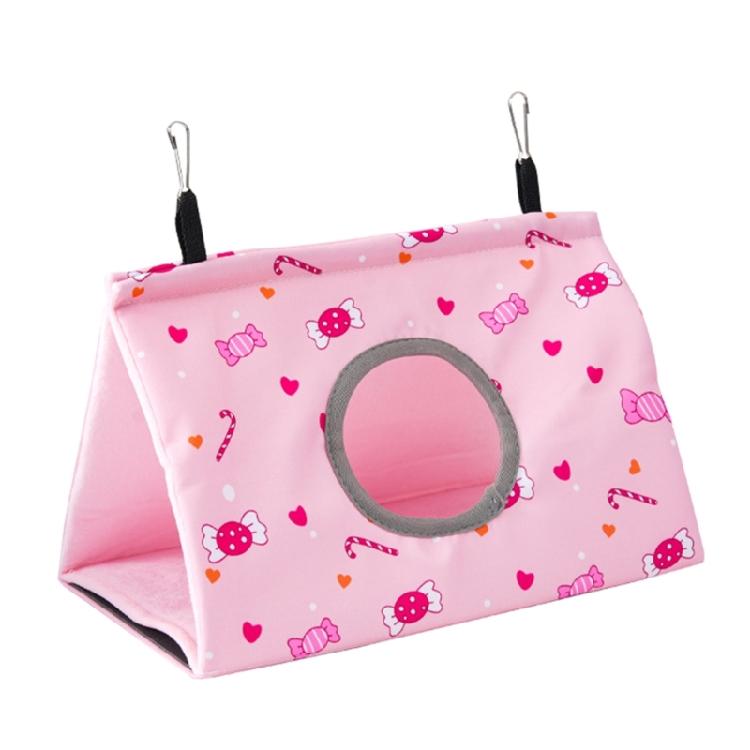 

Colorful Birds Nest Winter House Comfort Bed Hanging Hammock Cage Accessories S рожевий/Яскраво-рожевий