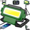 Wiederaufladbares LED-Arbeitslicht, Flutlicht, [Max. 3500 Lumen, 4000 mAh großer Kapazität], Ultrahell, 4 Beleuchtungsmodi, IP66 Wasserdicht, Starker Magnet, Typ-C