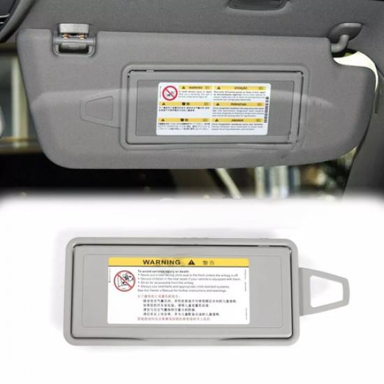 Gray Left Sun Visor Mirror Frame Cover For Mercedes-Benz S-Class W220 1998-2005