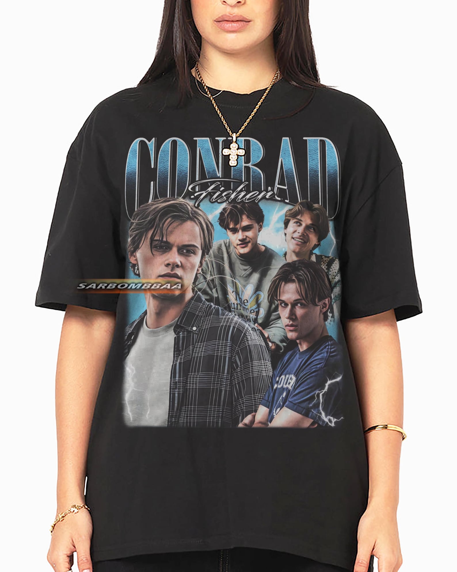 Conrad Fisher Graphic T-Shirt, Unisex Y2K Streetwear 4XL