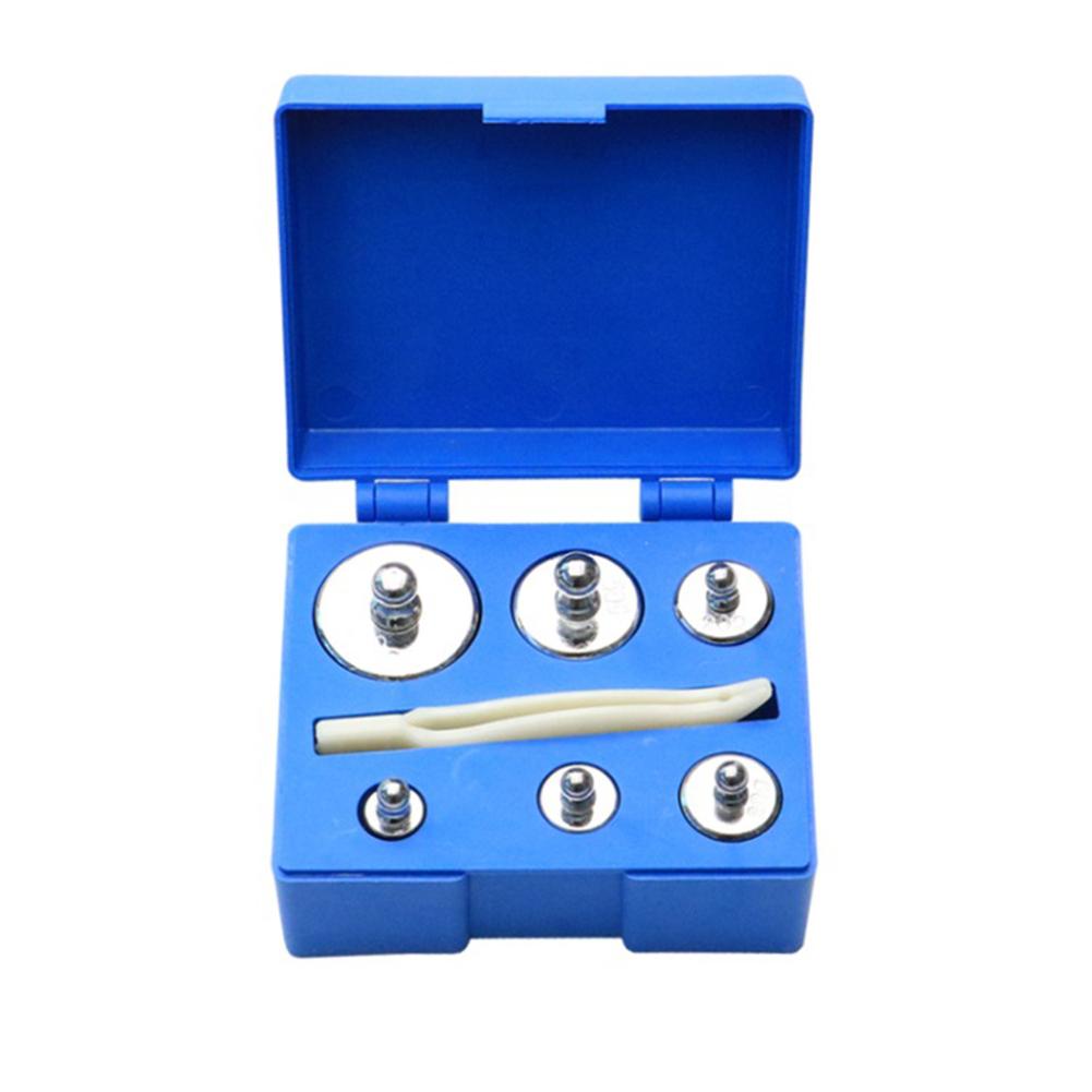 5-500g Chrome Plating Calibration Gram Scale Weights Set for Digital Scale Balance Laboratory Scale Calibration Weight Sets