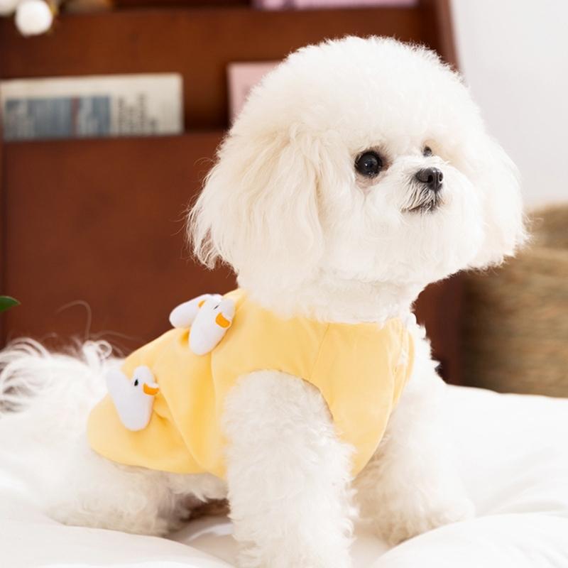 Girl Dog Clothes Vest T-Shirt Costume Apparel for Birthday Party Puppy Holiday Party Costumes