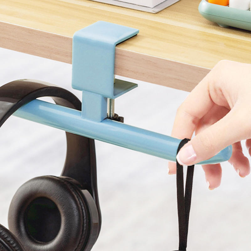 Desk Mount Headphones Holder Adjustable Table Hanger for Bag Purse Table Hanger Hook Clamp-On Under Desk Headphone Hanger Space Saving for Office Home