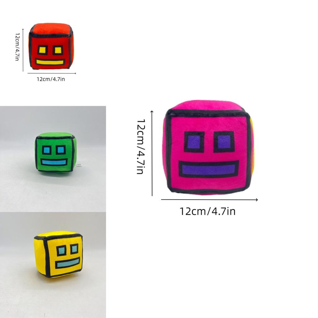 Weiches und flauschiges Geometry Dash Plüschtier Perfekt für Ihre Sammlung