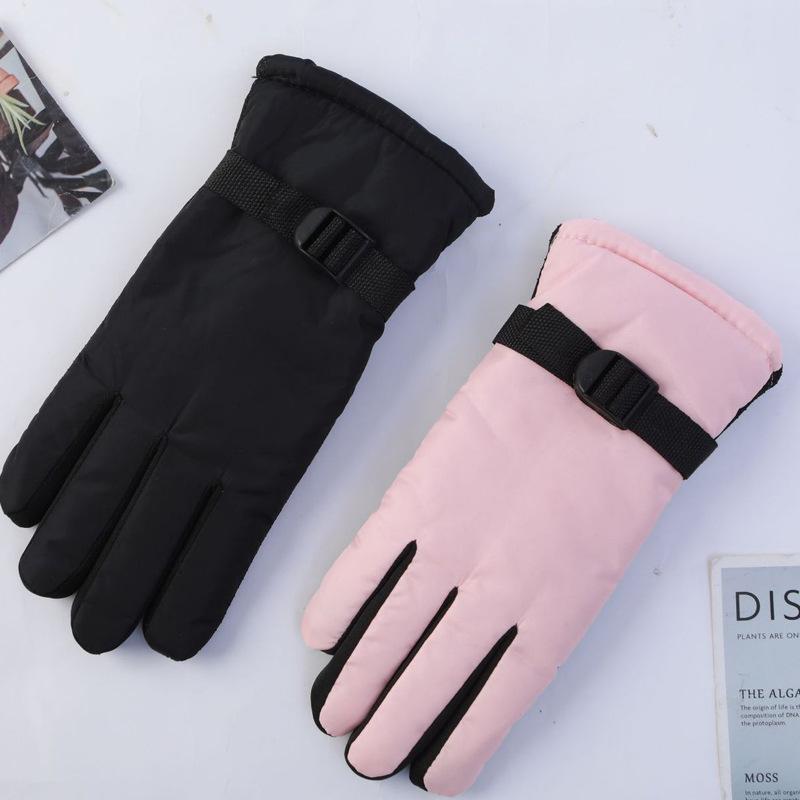 Winter Cycling and Skiing Gloves Are Warm and Cold Proof with Fleece. Outdoor Mountain Climbing and Cycling Gloves for Men and Women Are Thickened