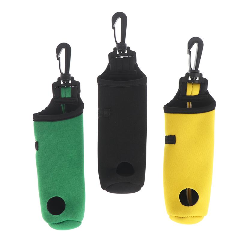 1Pc Golf Tee Holder Neoprene Golf Ball Carry Bag Pouch Golf Ball Holder Keychain Belt Clip Portable Golf Gifts Accessories