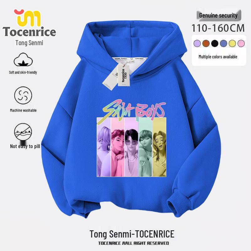 Худи K-Pop для девушки-охотницы на демонов - Модный весенне-осенний свободный крой 2025 120 cm 2450₽