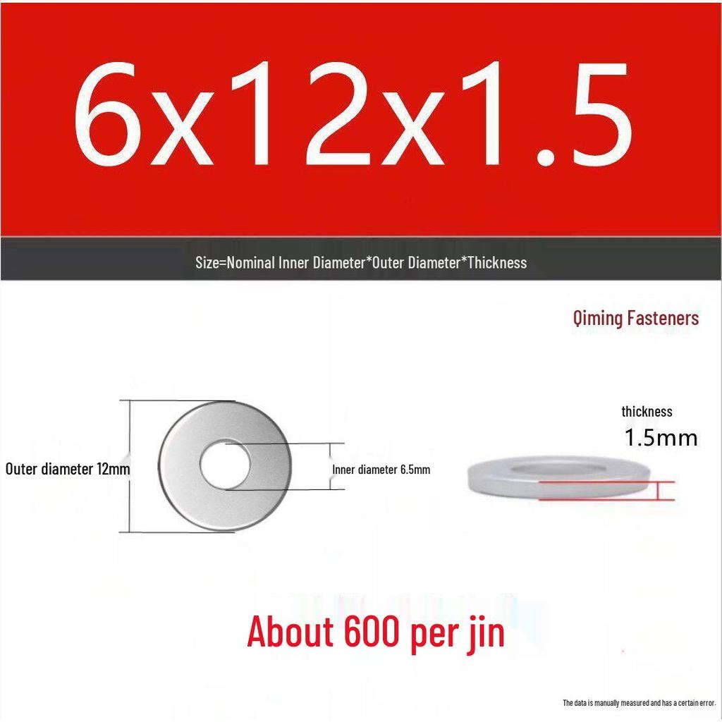 4.8 Grade Galvanized Iron Flat Washer, M3-M40 Oversized Metal Hole Gasket.