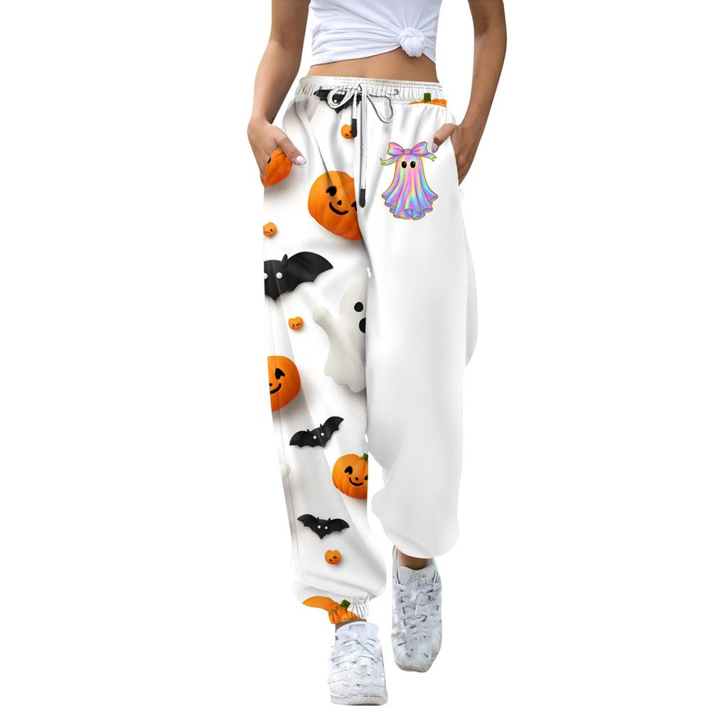 Lässige Jogginghose für Damen mit Halloween-Print