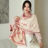 65 * 190 cm Autunno e Inverno Nuovo Sciarpa Versatile Semplice Tinta Unita con Frange Imitazione Cashmere Double-Sided Sciarpa Calda Shawl d'Atmosfera