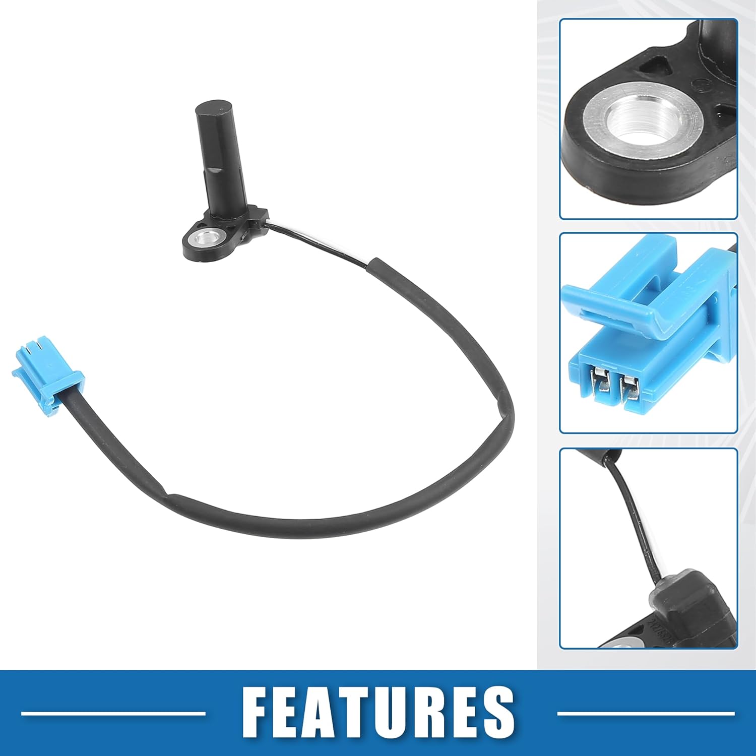 Car Transmission Speed Sensor Replacement No.24276628 for Buick Cascada 2016 Plastic Black