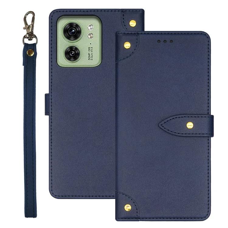 

IDEWEI Magnetic Phone Case for Motorola Edge 40 5G PU Leather Phone Stand Cover with Card Slot