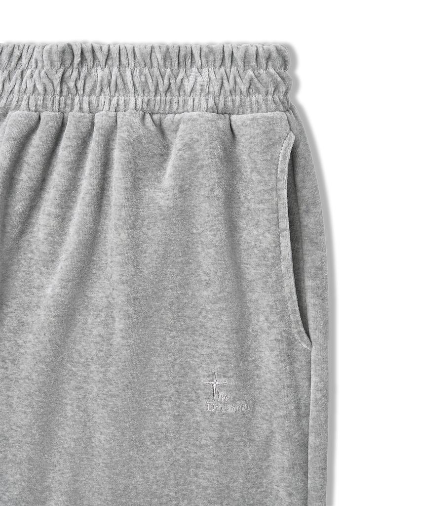 Deodeulimeo Soft Velvet Sweatpants Melange Gray