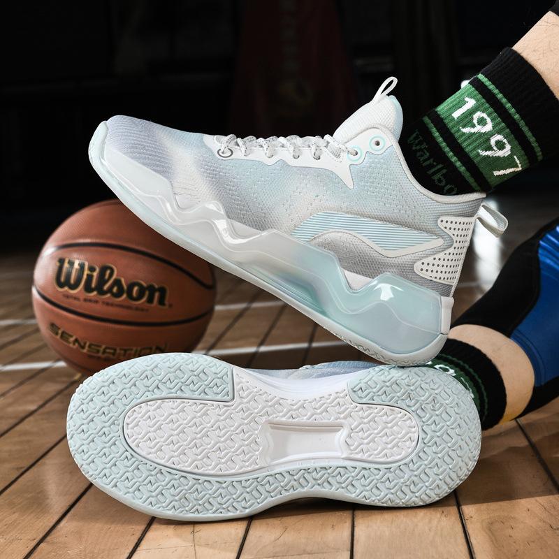 Men's shoes high-quality casual breathable sports shoes fashion versatile trendy shoes 2023 new rubber sole wear-resistant basketball shoes