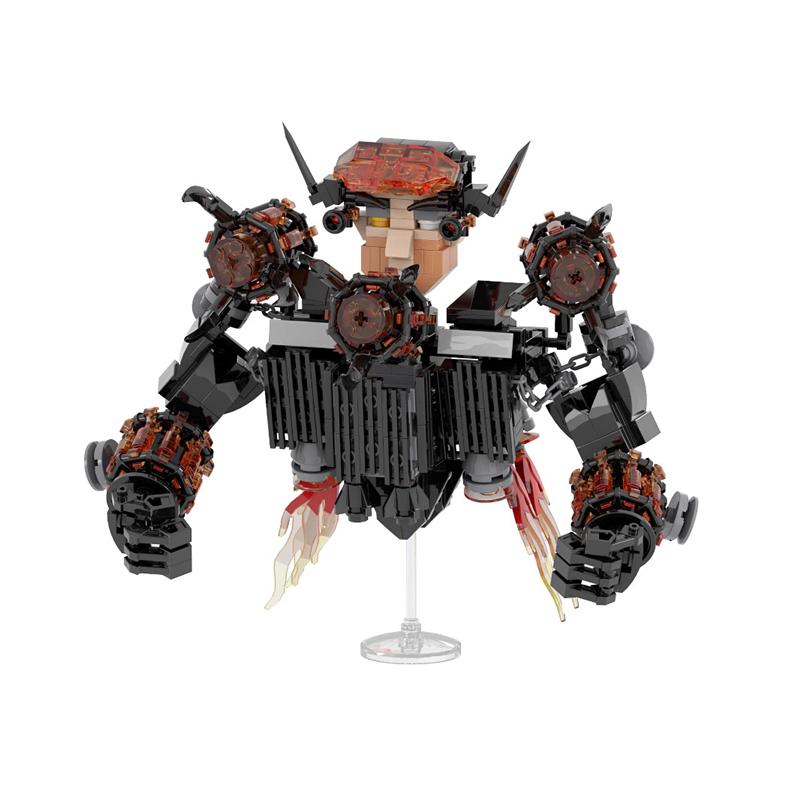 505pcs/set Horror Game Skibidi Toilet Series Building Blocks Updated G-Man Leader MOC Bricks DIY Toys For Kids Christmas Gifts