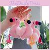 Schöner Rosa Flamingo Plüschtier Anhänger Schlüsselanhänger Zum Verschenken