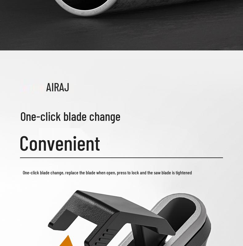 Compact Household Handheld Hacksaw with Iron Blade and Frame