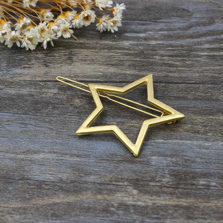 2021 Spring and summer new metal star hot-selling women s all-match hair accessories in Europe and America золотой