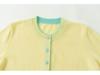 Women's Pure Cashmere Color Block Knit Cardigan - Button-Up, Round Neck, Versatile for Autumn and Winter.