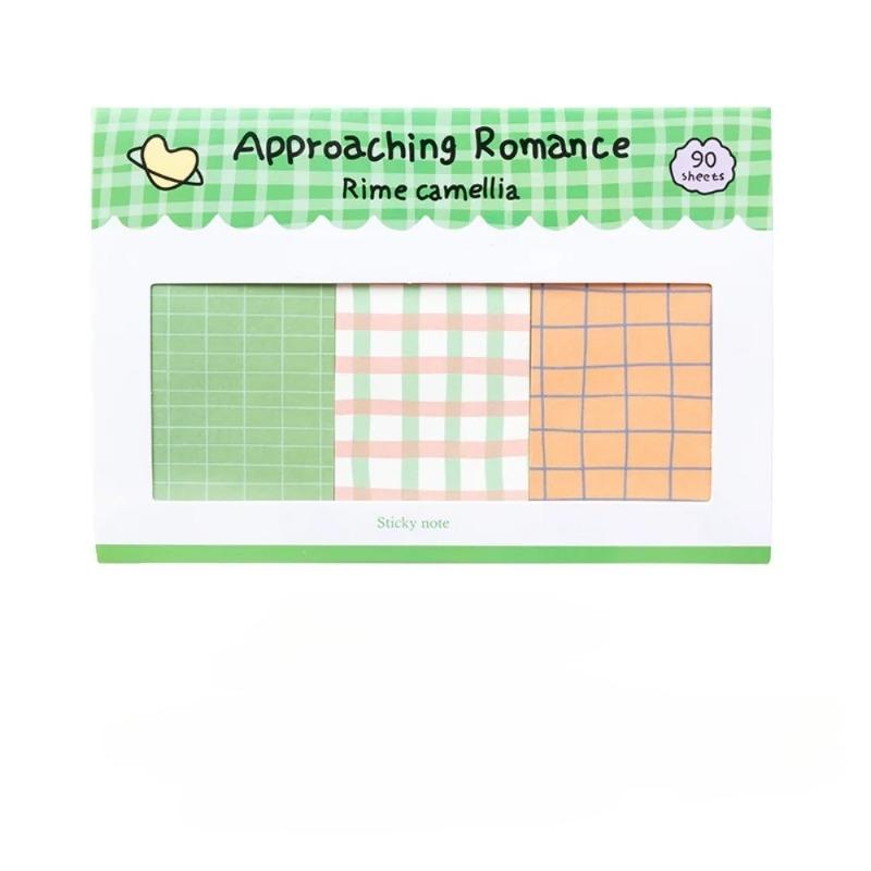 90 Sheets Per Pack Grid Combination Note Pad Handmade Account Decoration Note Paper Student Stationery Supplies Notepad