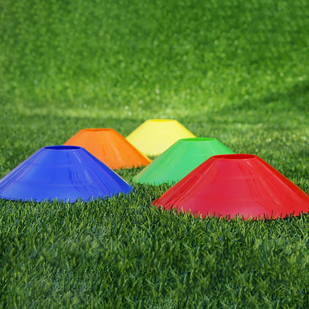 10Pcs Agility Soccer Cones with Plastic Brackets Agility Football Cones Replacement for Indoor & Outdoor Games Durable