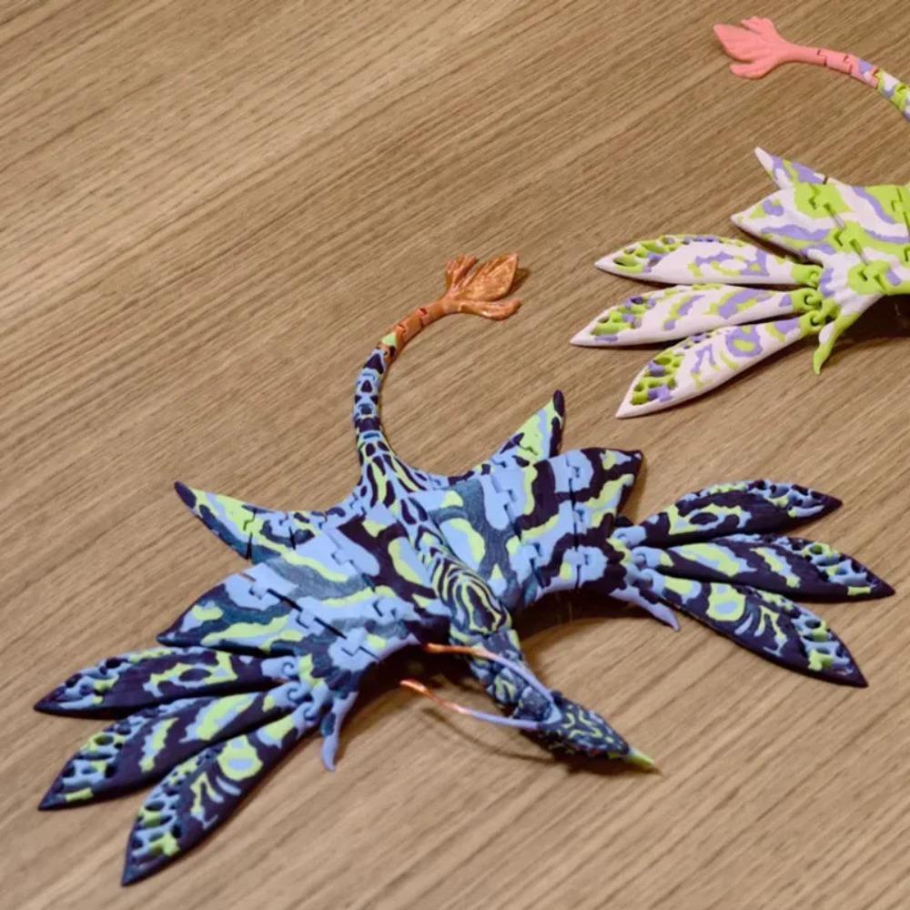 Avatar Ikran Banshee 3D tištěná polohovatelná akční figurka Stolní dekorace Pro sběratele Hráče Dospívající Halloween Kancelářský stůl Dárek