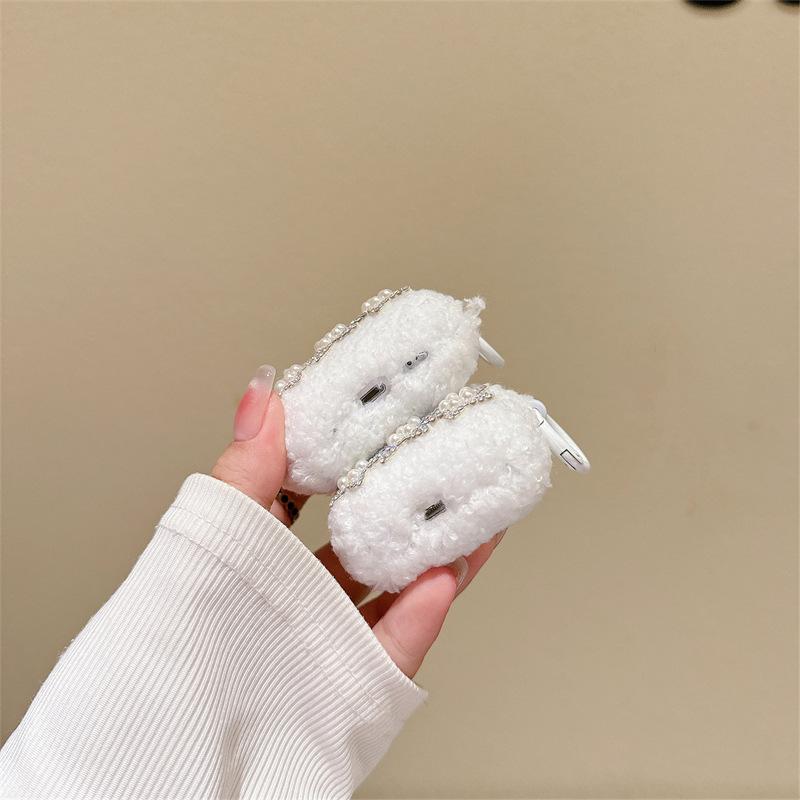 Plush Pentagram for Airpods4 Apple Bluetooth Pro2 3rd Generation Earphone Cover Cute Protective Cover Autumn and Winter Women