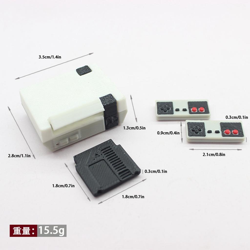 

1/12 Кукольный домик Миниатюрная игровая консоль Мини Ностальгическая красно-белая машина Модель ТВ-игровой консоли Кукольные аксессуары Игрушки