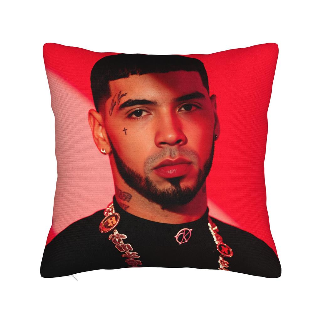 Puerto Rican Rapper A-Anuel AA Pillowcases  Retro Trendy Pillow Case For Sofa Car Home Decor Soft Pillow Cover