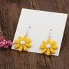 Resin Daisy Flower Earrings for Daily Wearing Party Dinner Travel Wedding Drop Dangle Earrings for Creative Charming