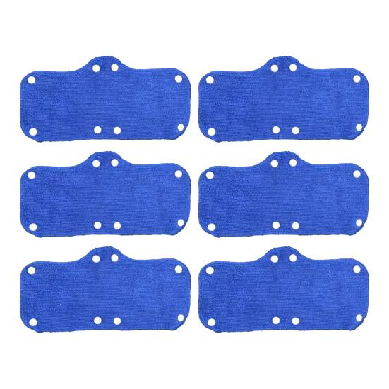 6Pcs/Set Good Absorption Sweatband Reusable Polyester Skin-friendly Fine Texture Helmet Sweat Strap