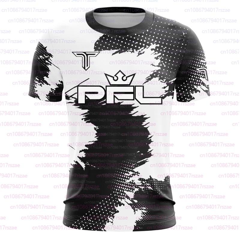 PFL Walk 2026 Koszulka Bokserska Męska Letnia Do Sparringu Uniforma MMA Odzież Sporty Zewnętrzne Krótki Rękaw Koszulka Kibica Oversize