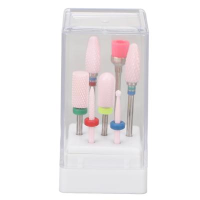 7 Stück Nail Art Bohrer Edelstahl Tragbare Nagel Schleifbits für Zuhause Salon