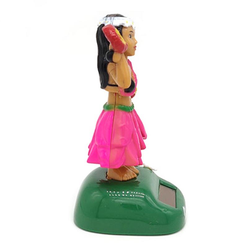 Hawaii Girl Dashboard Hawaii Dancing Girl Car Dashboard Decorations Solar Dancing Figure Toy Hawaiian Shaking Head Dancer