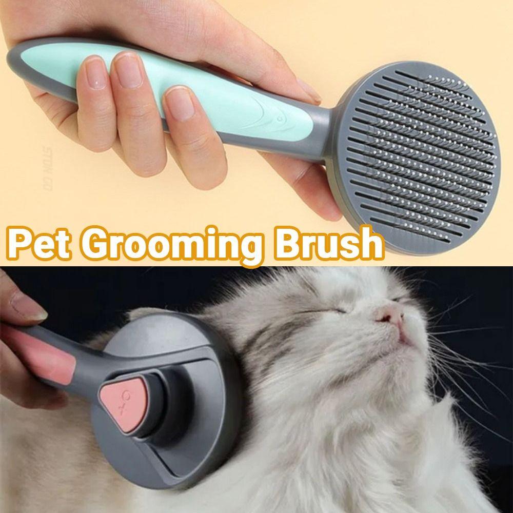 Stainless Steel Cat Hair Cleaner Float Hair Cleaning Pet Grooming Brush Dog Cat Comb  Pet Supplies