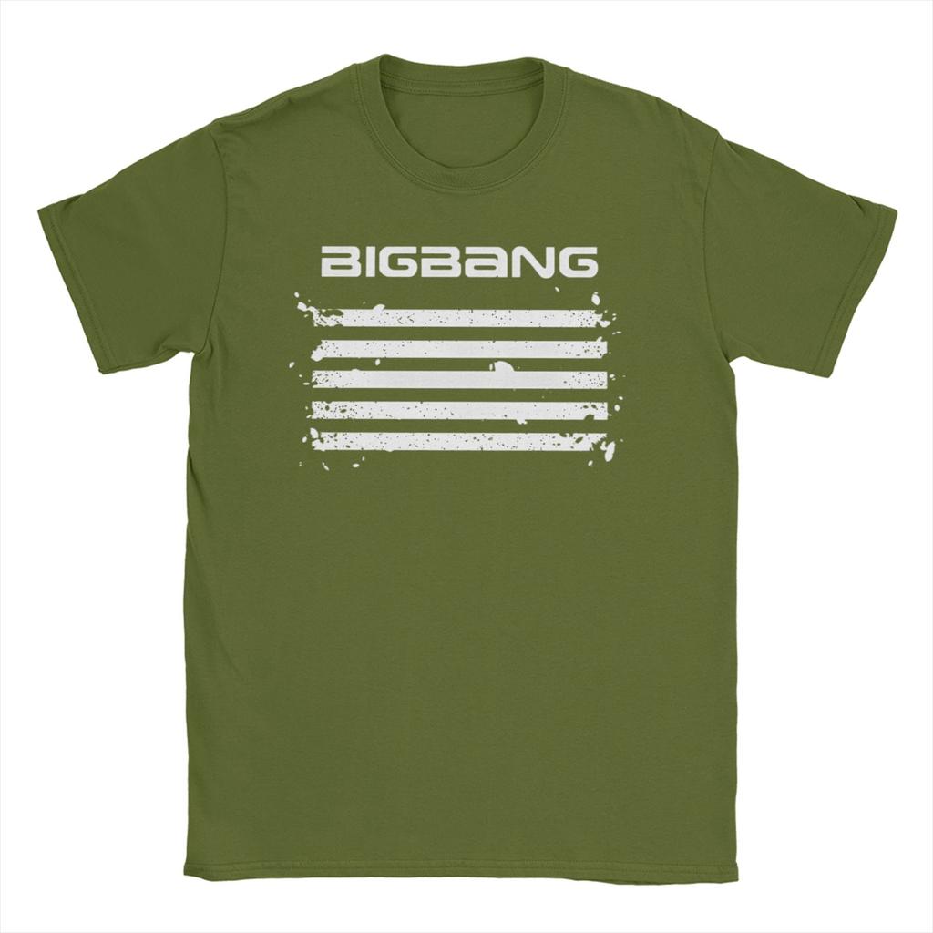 Big Bang BIGBANG GDragon TShirts for Men Women Round Collar Pure Cotton T Shirts Kpop Music Short Sleeve Tees Gift Idea Tops
