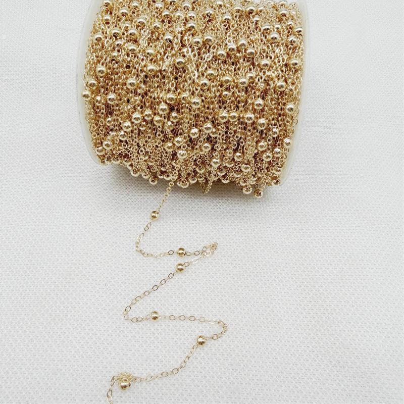 2yards Golded/silvered Plated Necklace Chain for Jewelry Making Findings DIY Necklace Chains Materials Handmade