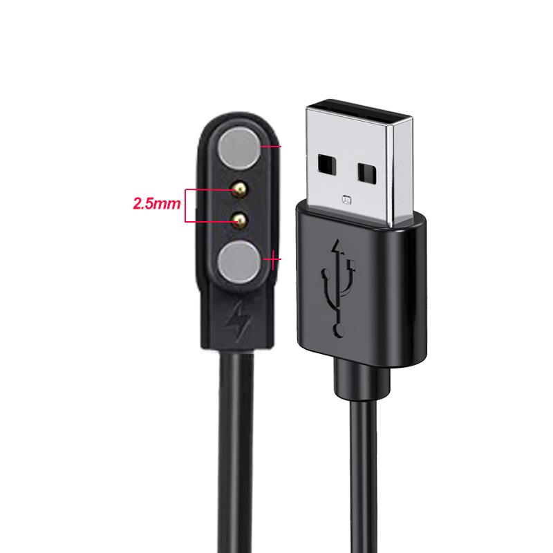2/4 Pin Magnetic Smartwatch Dock Charger Cord Adapter USB Charging Cable For Adult/Kid Smart Watch Power Charge Wire Accessories